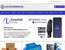 Tablet Screenshot of electricmotorshop.co.uk