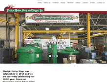 Tablet Screenshot of electricmotorshop.net