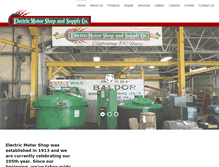 Tablet Screenshot of electricmotorshop.com